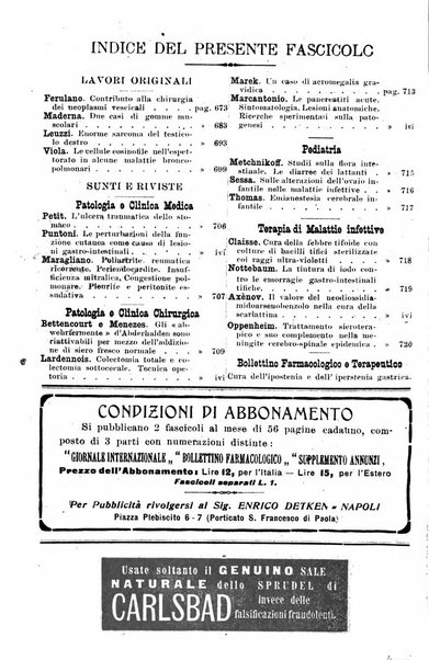 Giornale internazionale delle scienze mediche