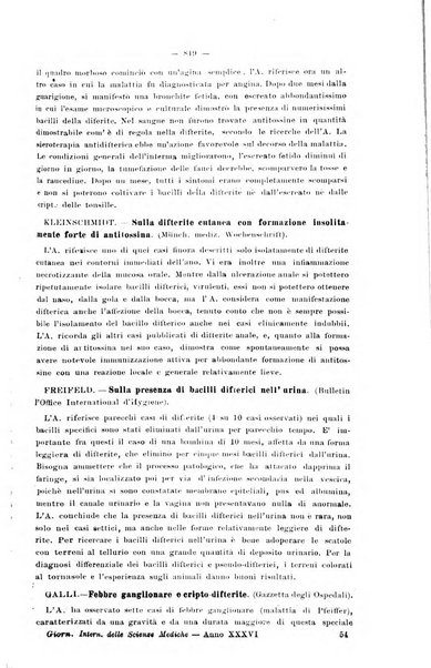 Giornale internazionale delle scienze mediche