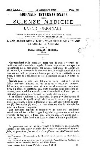 Giornale internazionale delle scienze mediche