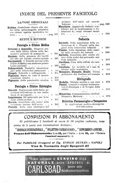 Giornale internazionale delle scienze mediche