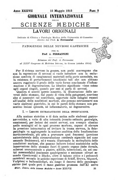 Giornale internazionale delle scienze mediche