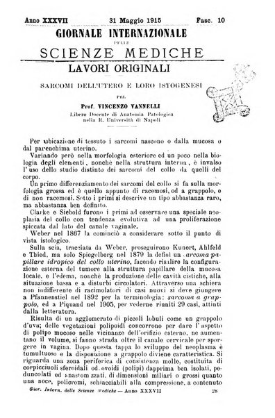 Giornale internazionale delle scienze mediche