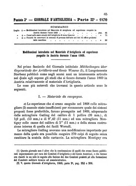 Giornale di artiglieria e genio. Parte 2., non ufficiale