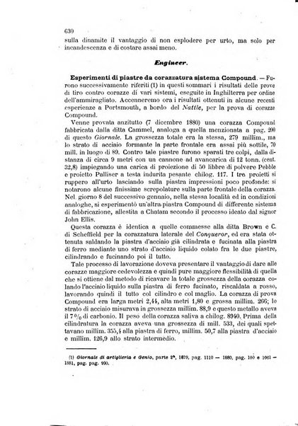 Giornale di artiglieria e genio. Parte 2., non ufficiale