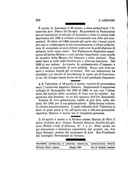 L'Abruzzo rassegna di vita regionale