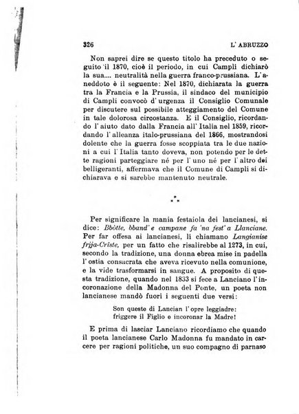 L'Abruzzo rassegna di vita regionale