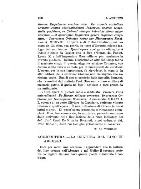 L'Abruzzo rassegna di vita regionale