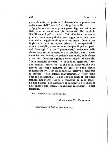 L'Abruzzo rassegna di vita regionale