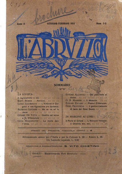 L'Abruzzo rassegna di vita regionale