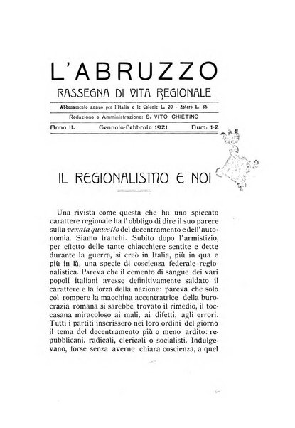 L'Abruzzo rassegna di vita regionale