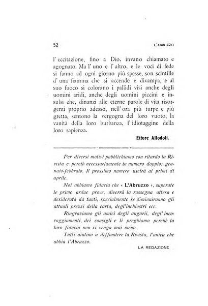 L'Abruzzo rassegna di vita regionale