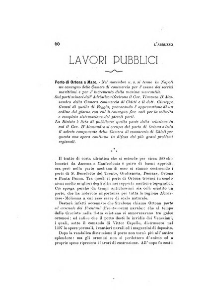 L'Abruzzo rassegna di vita regionale