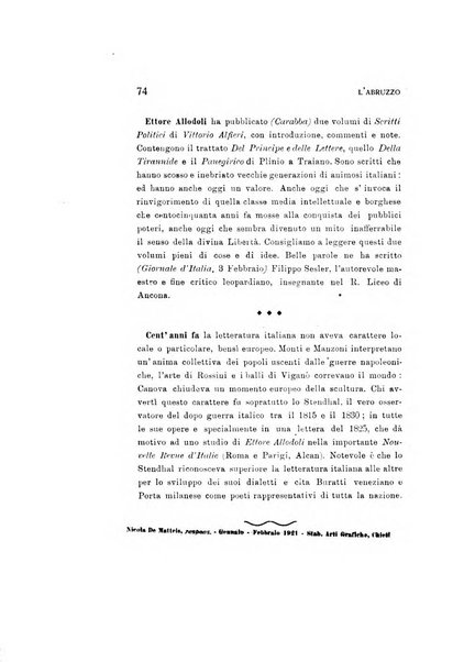 L'Abruzzo rassegna di vita regionale