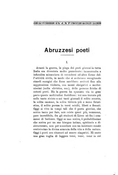 L'Abruzzo rassegna di vita regionale