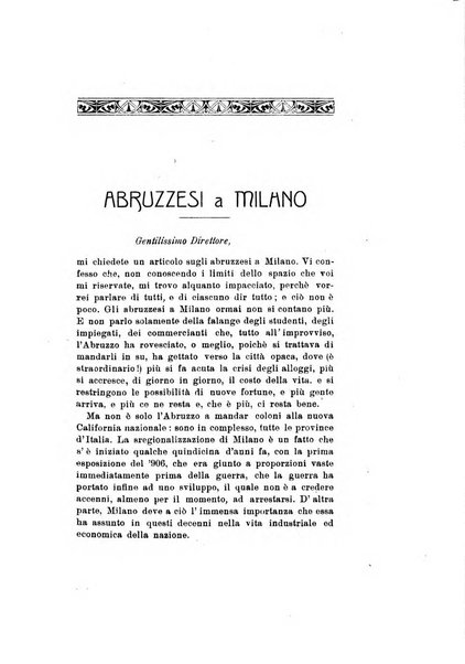 L'Abruzzo rassegna di vita regionale