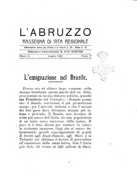 L'Abruzzo rassegna di vita regionale