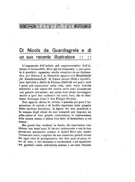 L'Abruzzo rassegna di vita regionale