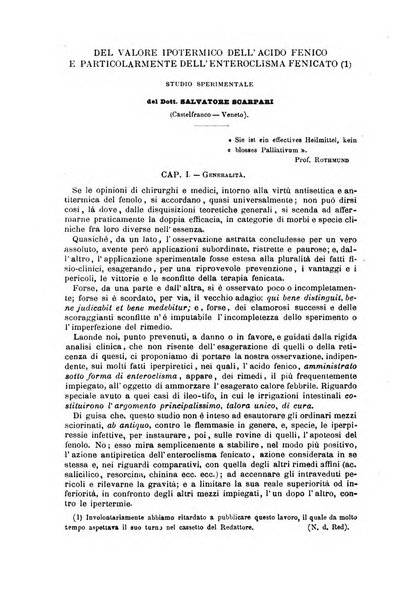 Il morgagni giornale indirizzato al progresso della medicina. Parte 1., Archivio o Memorie originali