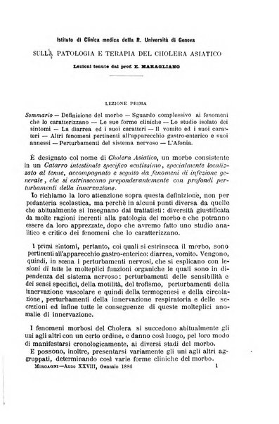 Il morgagni giornale indirizzato al progresso della medicina. Parte 1., Archivio o Memorie originali