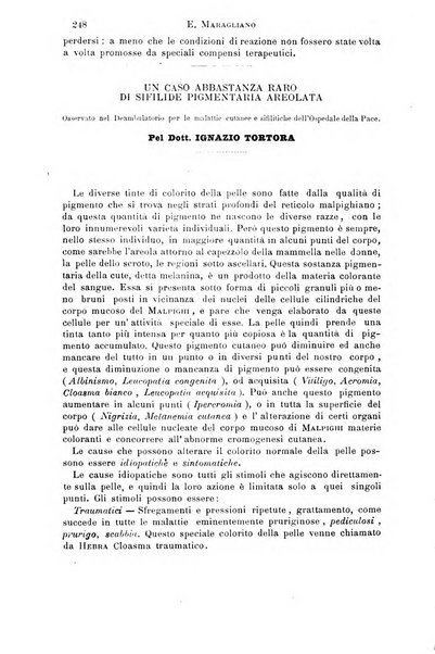 Il morgagni giornale indirizzato al progresso della medicina. Parte 1., Archivio o Memorie originali