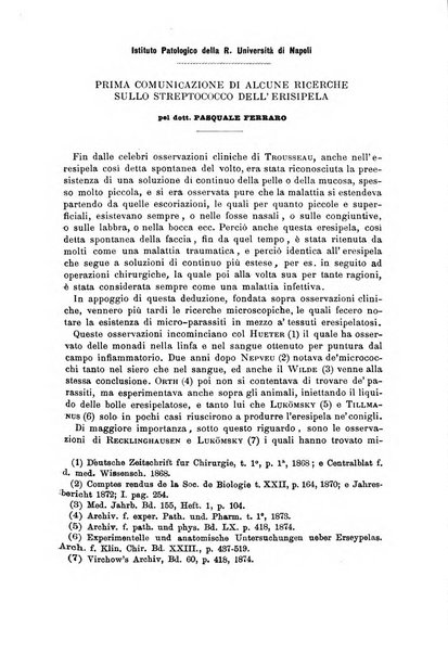 Il morgagni giornale indirizzato al progresso della medicina. Parte 1., Archivio o Memorie originali