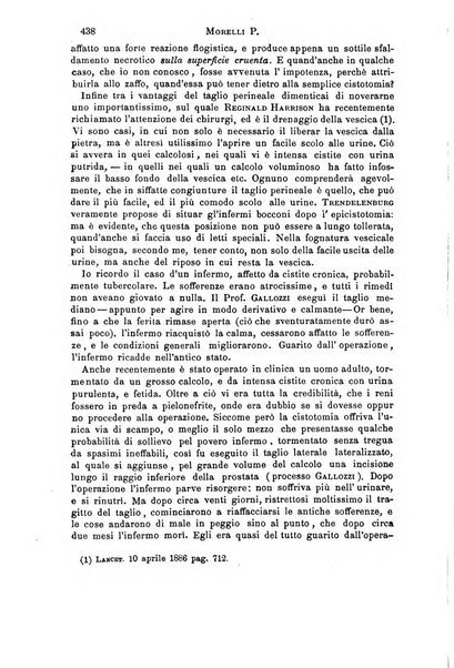 Il morgagni giornale indirizzato al progresso della medicina. Parte 1., Archivio o Memorie originali