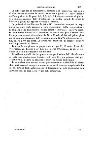 Il morgagni giornale indirizzato al progresso della medicina. Parte 1., Archivio o Memorie originali