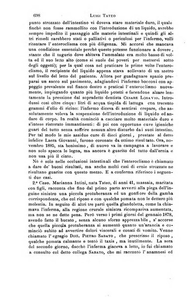 Il morgagni giornale indirizzato al progresso della medicina. Parte 1., Archivio o Memorie originali