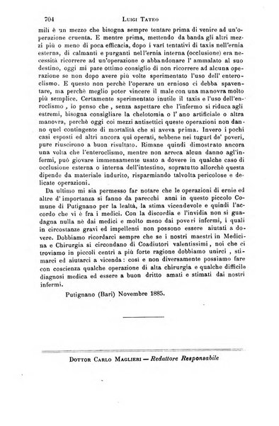 Il morgagni giornale indirizzato al progresso della medicina. Parte 1., Archivio o Memorie originali