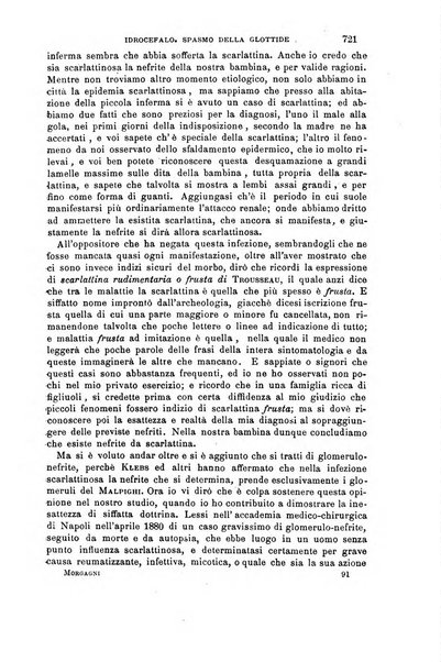 Il morgagni giornale indirizzato al progresso della medicina. Parte 1., Archivio o Memorie originali