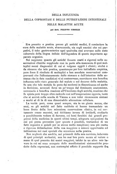 Il morgagni giornale indirizzato al progresso della medicina. Parte 1., Archivio o Memorie originali