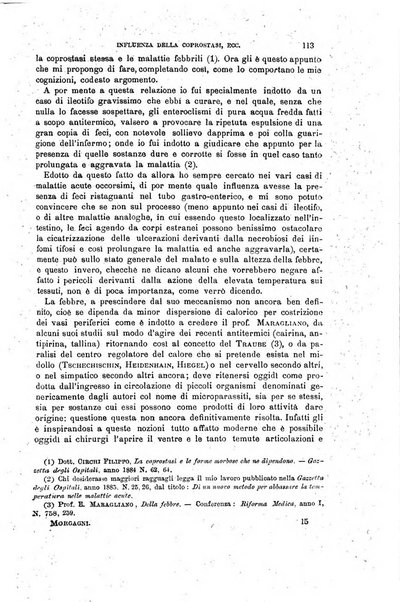 Il morgagni giornale indirizzato al progresso della medicina. Parte 1., Archivio o Memorie originali