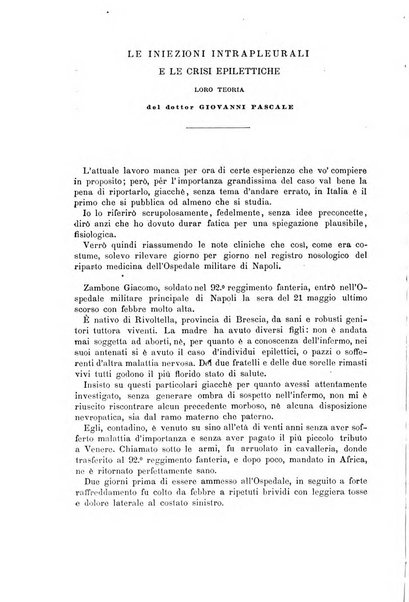 Il morgagni giornale indirizzato al progresso della medicina. Parte 1., Archivio o Memorie originali