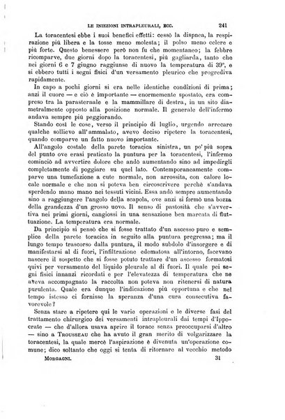 Il morgagni giornale indirizzato al progresso della medicina. Parte 1., Archivio o Memorie originali