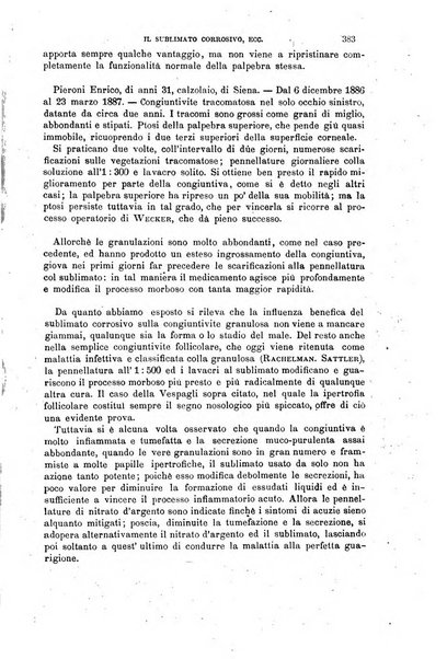 Il morgagni giornale indirizzato al progresso della medicina. Parte 1., Archivio o Memorie originali