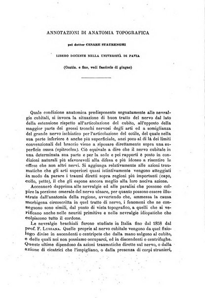 Il morgagni giornale indirizzato al progresso della medicina. Parte 1., Archivio o Memorie originali