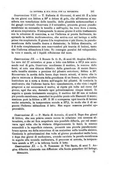 Il morgagni giornale indirizzato al progresso della medicina. Parte 1., Archivio o Memorie originali