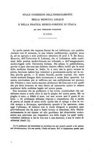 Il morgagni giornale indirizzato al progresso della medicina. Parte 1., Archivio o Memorie originali