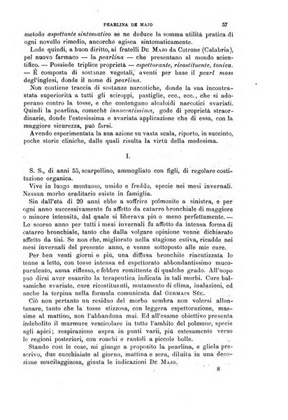 Il morgagni giornale indirizzato al progresso della medicina. Parte 1., Archivio o Memorie originali