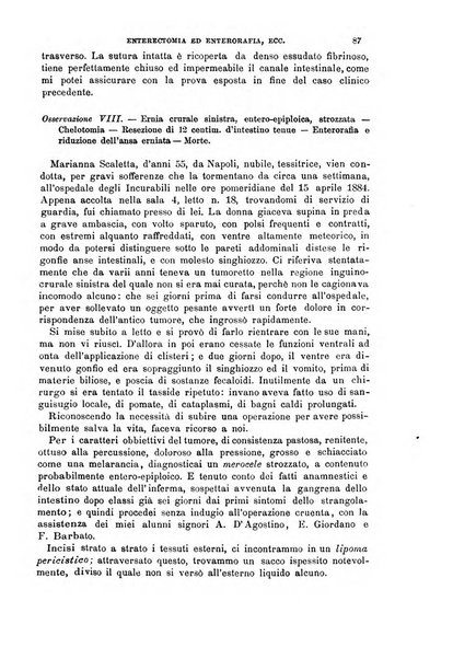 Il morgagni giornale indirizzato al progresso della medicina. Parte 1., Archivio o Memorie originali