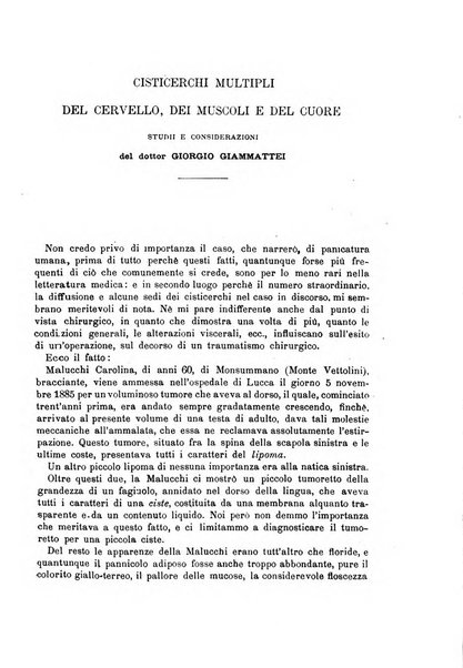 Il morgagni giornale indirizzato al progresso della medicina. Parte 1., Archivio o Memorie originali