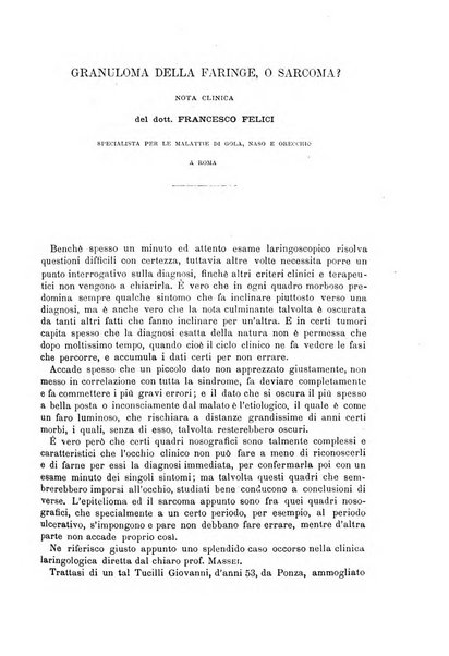 Il morgagni giornale indirizzato al progresso della medicina. Parte 1., Archivio o Memorie originali