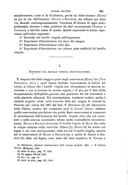 Il morgagni giornale indirizzato al progresso della medicina. Parte 1., Archivio o Memorie originali