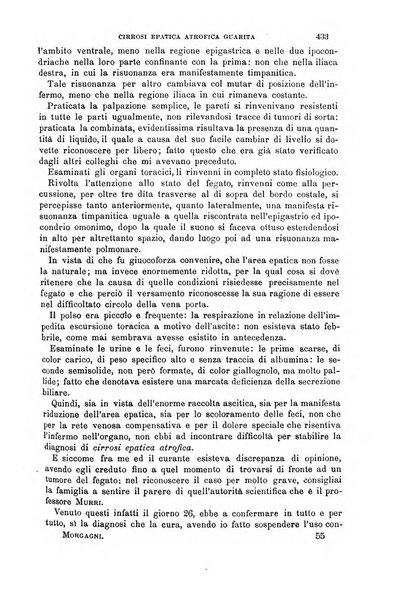 Il morgagni giornale indirizzato al progresso della medicina. Parte 1., Archivio o Memorie originali