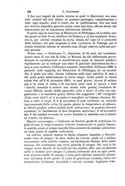 Il morgagni giornale indirizzato al progresso della medicina. Parte 1., Archivio o Memorie originali