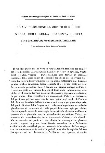 Il morgagni giornale indirizzato al progresso della medicina. Parte 1., Archivio o Memorie originali