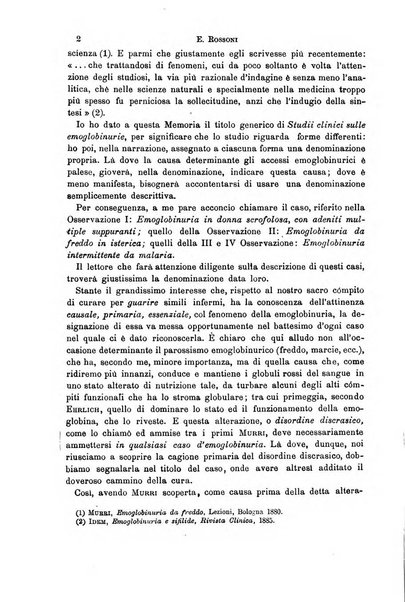 Il morgagni giornale indirizzato al progresso della medicina. Parte 1., Archivio o Memorie originali