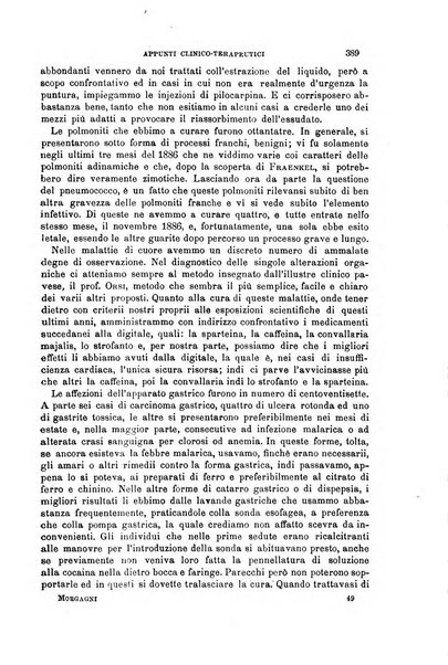 Il morgagni giornale indirizzato al progresso della medicina. Parte 1., Archivio o Memorie originali