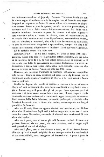 Il morgagni giornale indirizzato al progresso della medicina. Parte 1., Archivio o Memorie originali