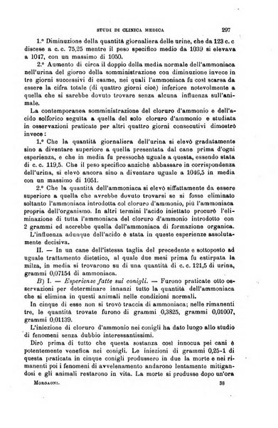 Il morgagni giornale indirizzato al progresso della medicina. Parte 1., Archivio o Memorie originali